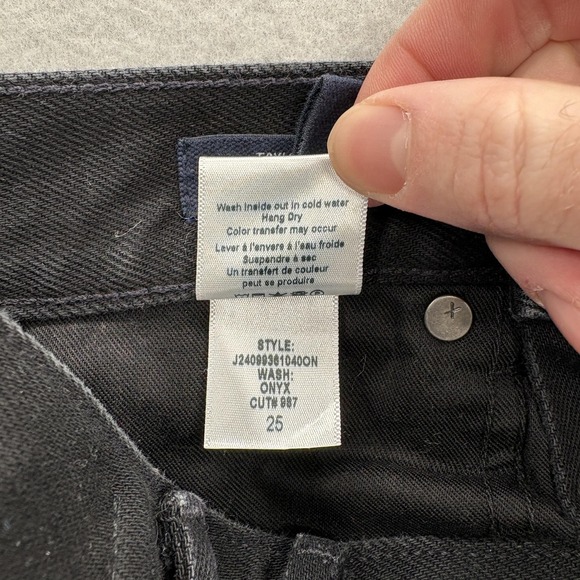 Veronica Beard Jeans Womens 25 Black Taylor Relaxed Wide Leg High Rise Denim - Picture 7 of 14